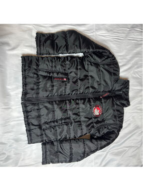 Boys Canada Weather Gear Puffer Jacket Size 10/12 Black Red